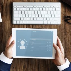 Application Contact Communication Connection Concept